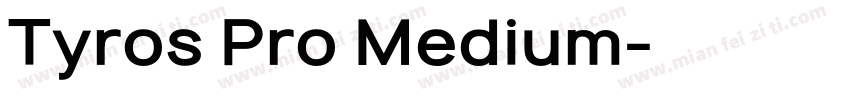 Tyros Pro Medium字体转换